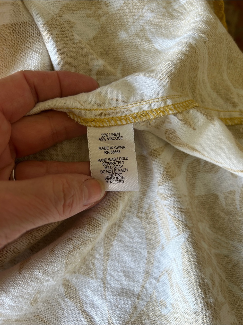 Cynthia Rowley White & Mustard Floral High-Low Sleeveless Dress - Picture 6 of 6